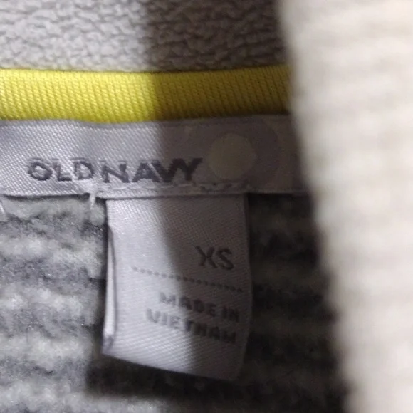 Old Navy Gray Striped Full Zip Vest Women's XS - Picture 5 of 6